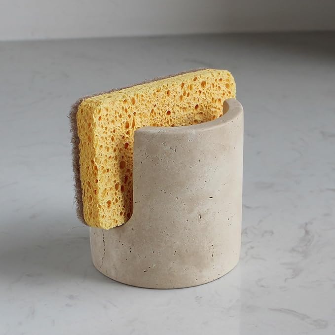 Natural Travertine Sponge Holder by Natust