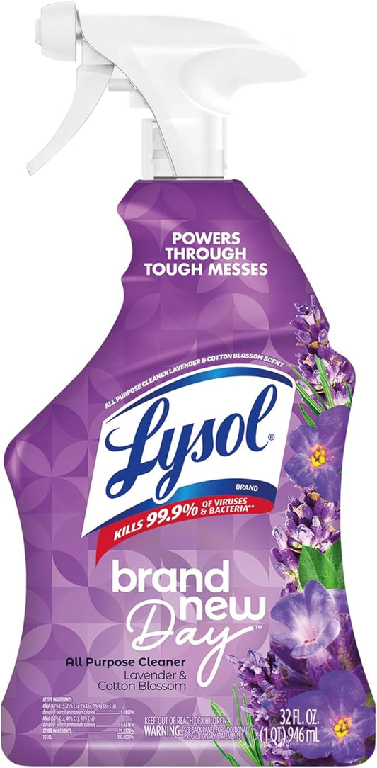 Lysol All Purpose Cleaner Spray, Kitchen & Bathroom Cleaner, Lavender & Cotton by Lysol
