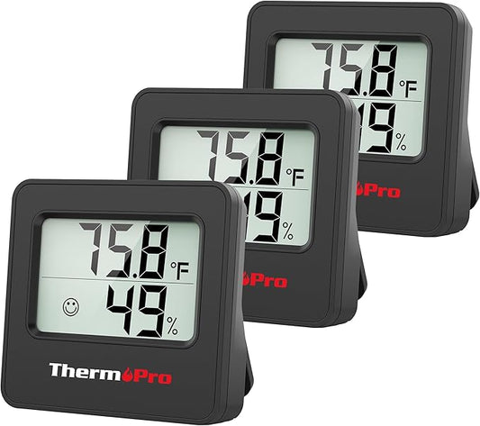 ThermoPro TP157 3 Pack Hygrometer Indoor Thermometer by ThermoPro