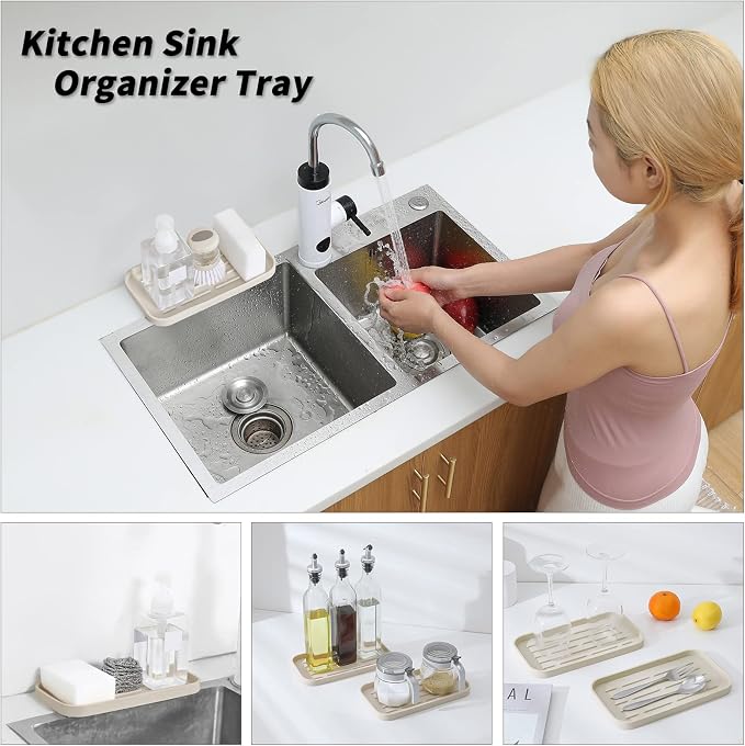 Silicone Kitchen Sink Organizer Tray - Image 2