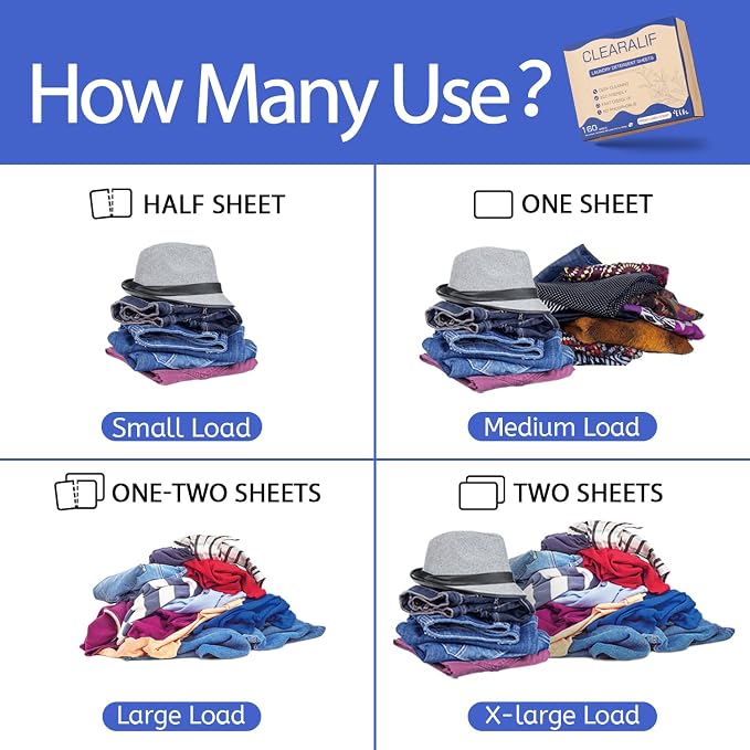 Laundry Detergent Sheets Up to 320 Loads, Fresh Linen - Image 5