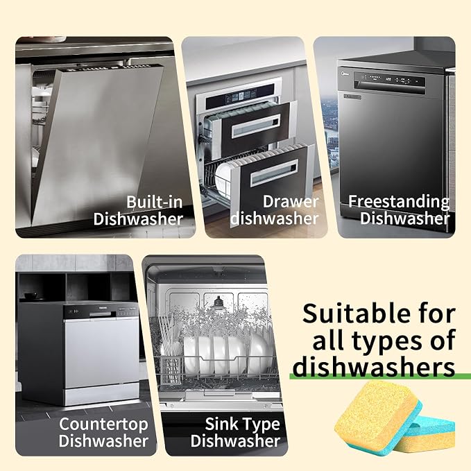 Dishwasher Cleaner and Deodorizer Tablets 24 Pack - Image 7
