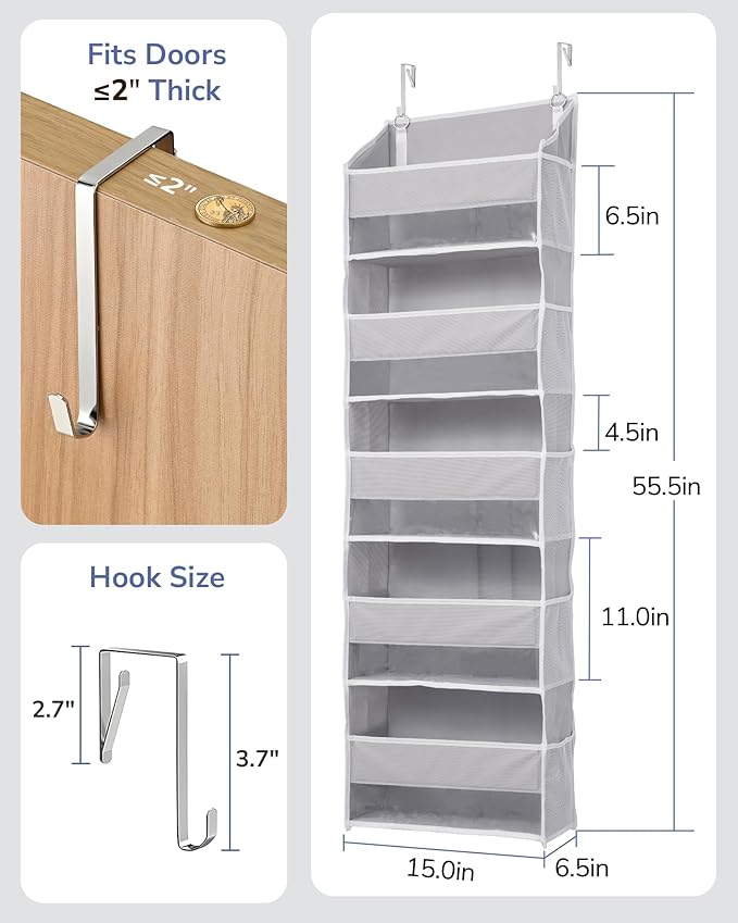ULG 1 Pack Over Door Organizer - Image 5