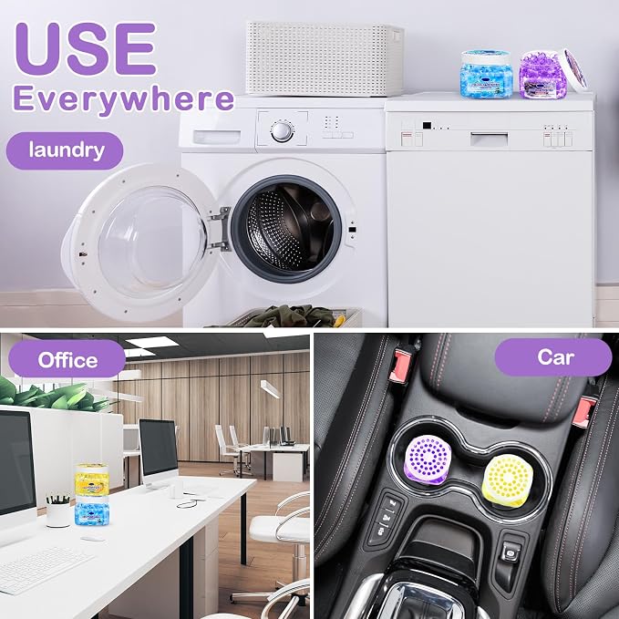 6 Pcs Air Freshener Gel Beads Bulk Odor Eliminator Beads Odor Removing Gel - Image 7