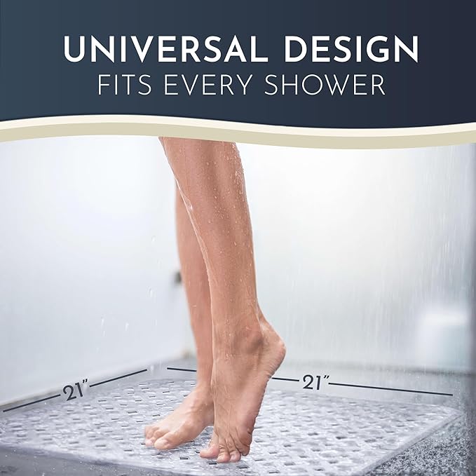 Homerella Anti Slip Shower Mat | Anti Mold Non Slip Bathtub Mat - Image 3