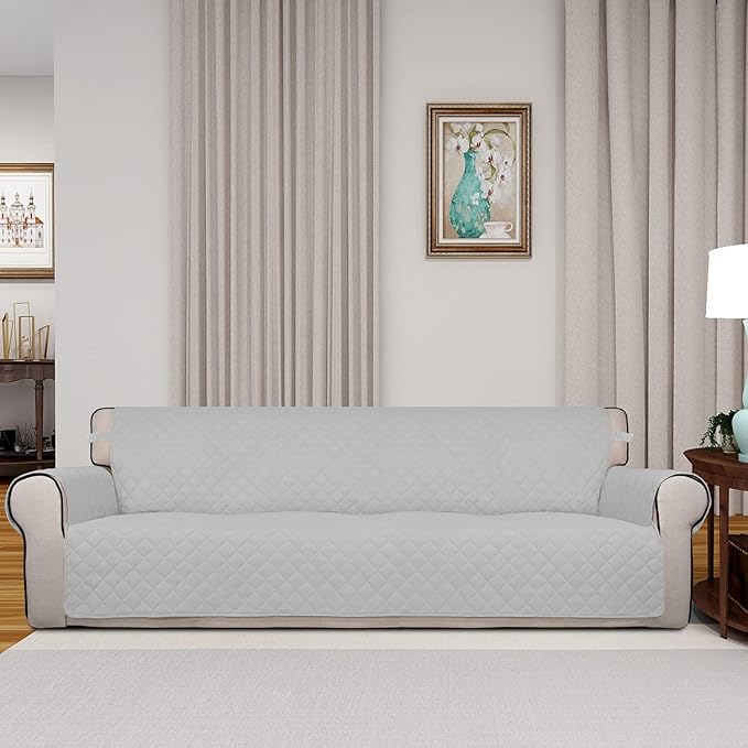 PureFit Reversible Quilted Sofa Cover, Water Resistant Slipcover Furniture - Image 2