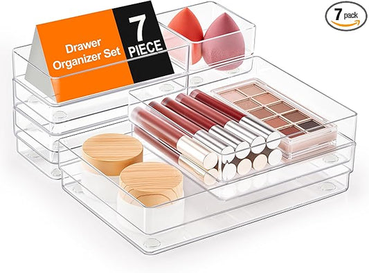 SMARTAKE 7-Piece Drawer Organizer by SMARTAKE