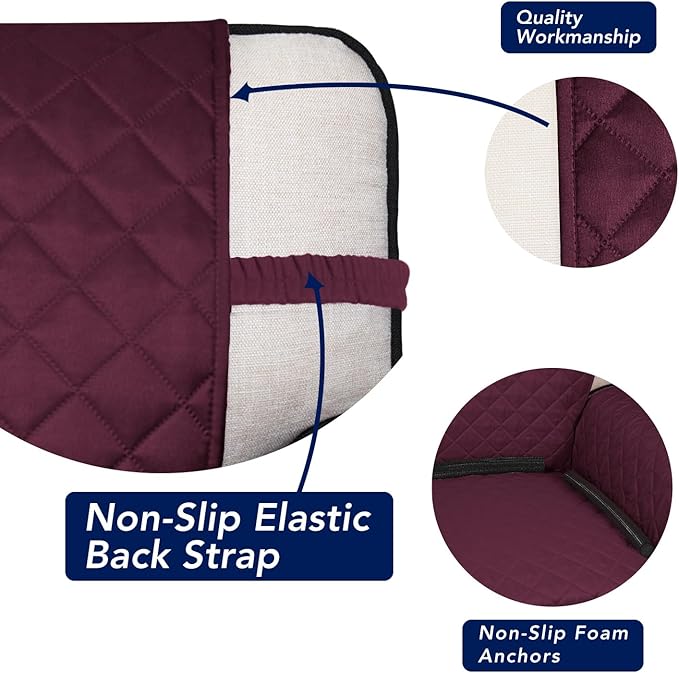 PureFit Reversible Quilted Sofa Cover, Water Resistant Slipcover Furniture - Image 3