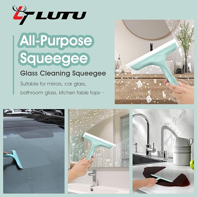 Shower Squeegee for Glass Doors, Bathroom Squeegee for Shower, Mini Window - Image 5
