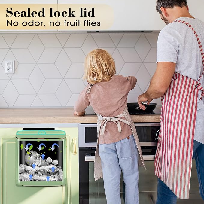 GloDeals Kitchen Small Trash Can - Image 4