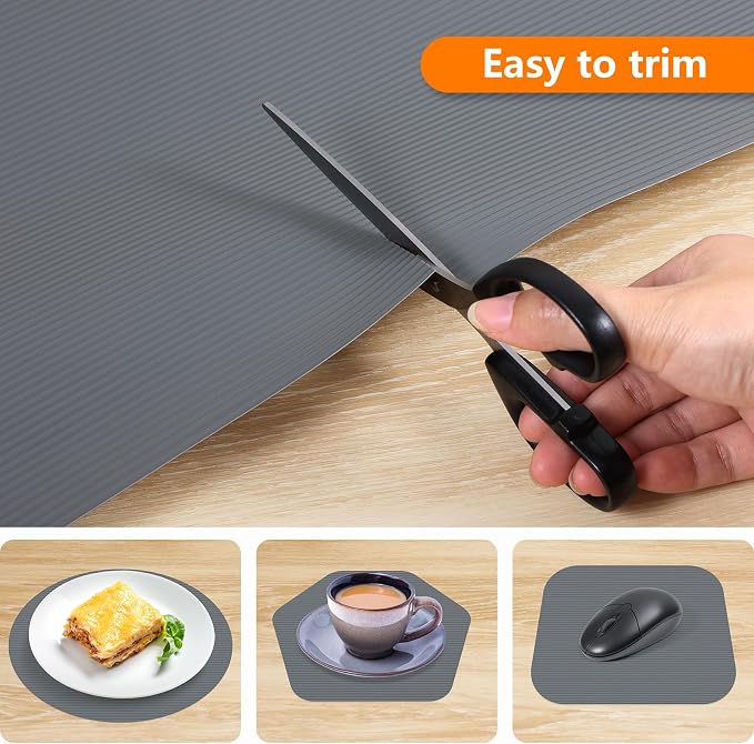 Shelf Liners for Kitchen Cabinets Drawer Liner Non Adhesive Cupboard Mat EVA - Image 4