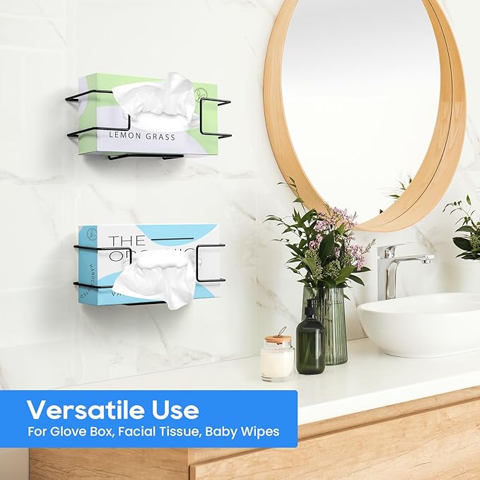 THYGIFTREE Glove Box Holder Wall Mount Dispenser, 2 Pack Metal Rack - Image 6