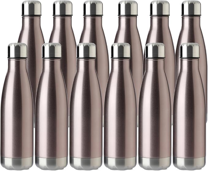 MEWAY 17oz Sport Water Bottle 12 Pack Vacuum Insulated Stainless Steel by MEWAY