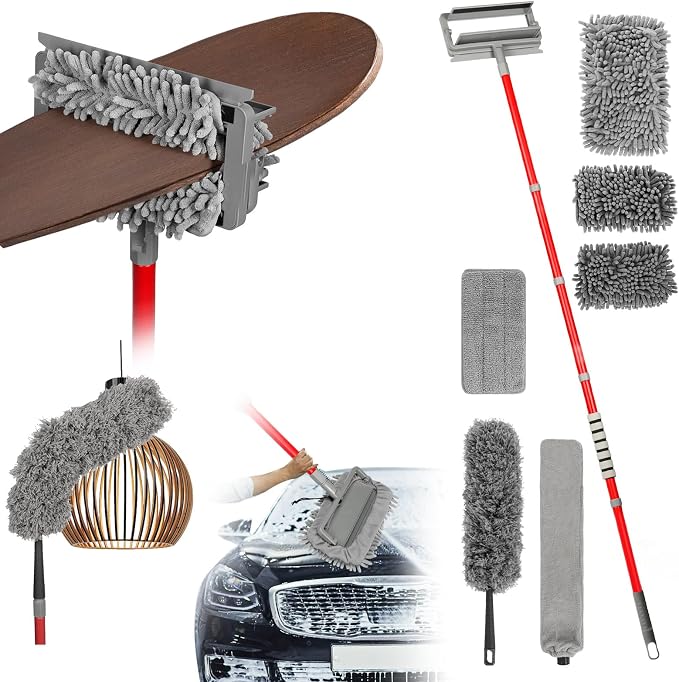 Ceiling Fan Cleaner Duster, 75‘’ Extendable Long Handle Ceiling Fan Blade by Unknown