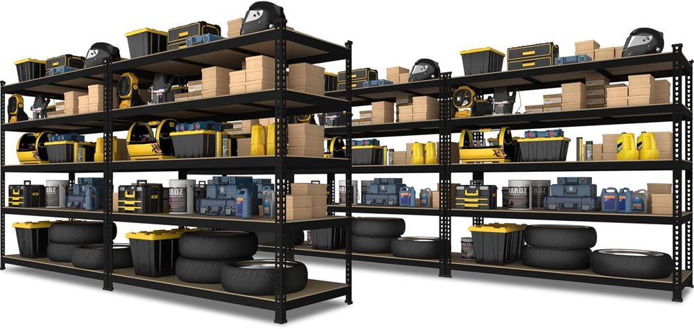 PrimeZone 48" x 24" x 72" Heavy Duty 5 Tier Adjustable Garage ...