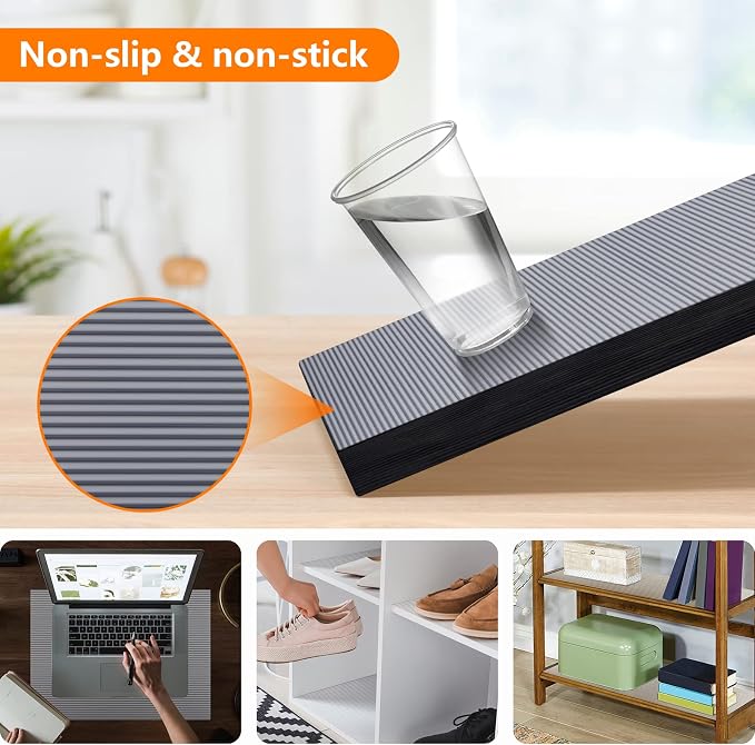 Shelf Liners for Kitchen Cabinets 11.8 Inches x 10 Feet Non Adhesive Drawer - Image 8