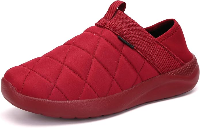 KUBUA Slippers for Men and Womens Indoor House Shoes Plush Slip on Outdoor by KUBUA
