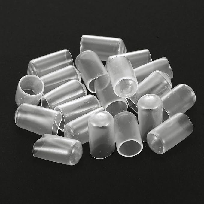 uxcell 20pcs Rubber End Caps Protective Caps 11mm ID Vinyl PVC Round Tube Bolt - Image 4
