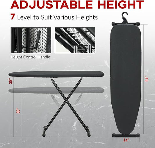 Ironing Board Full Size 53x13, RAINHOL Heavy Duty Iron Board - Image 2