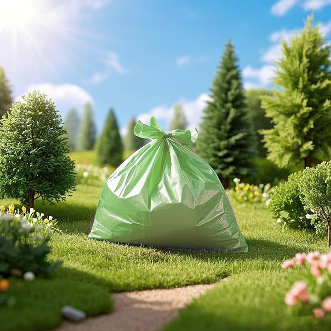 Biodegradable Compost Recycling Trash Bags, Compostable 13 Gallon Plastic Trash - Image 4