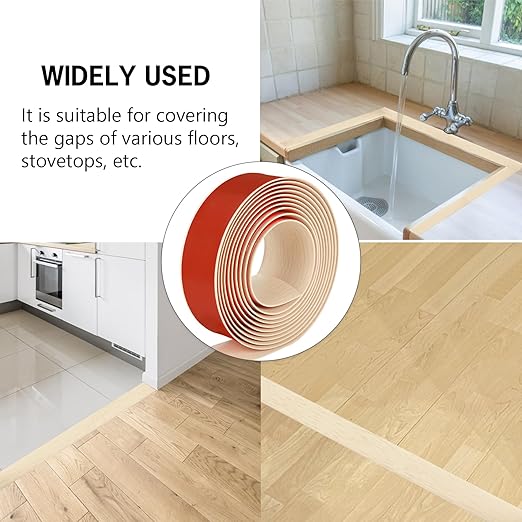 5Ft Floor Transition Strip Self Adhesive Vinyl Cover Floor Strip Flat Divider - Image 5