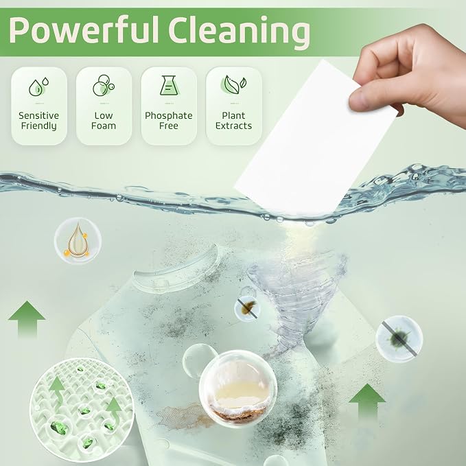 Poesie Laundry Detergent Sheets Original（Rainy Glass） Scent 160 Count Camping - Image 4