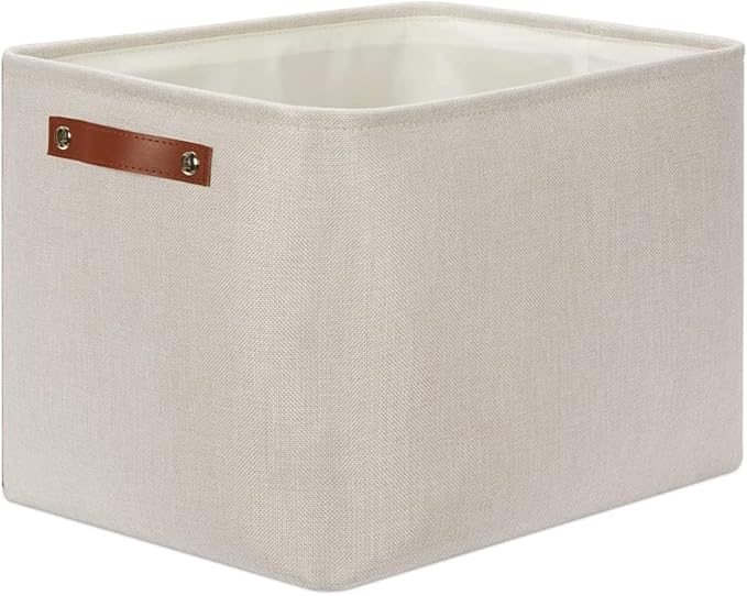 DULLEMELO Storage Baskets Large 16"x12"x12" Tall Rectangular Baskets Fabric by DULLEMELO