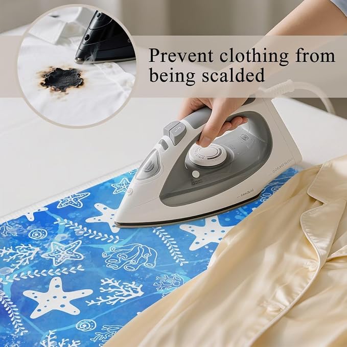 Ironing Mat Thickened Blue Stars Ironing Blanket Travel Portable Ironing Pad - Image 5