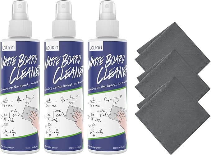 loukin Non-Toxic Whiteboard Cleaner, 8.5 fl oz Dry Erase Board Cleaner by LOUKIN