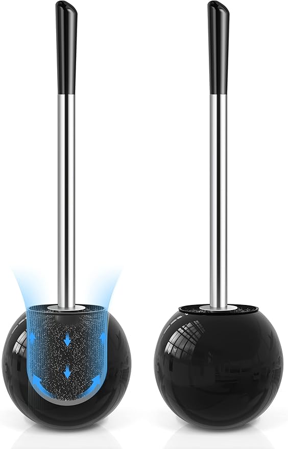 Toilet Brush and Holder 2 Pack, 304 Stainless Steel Toilet Brush by Unknown