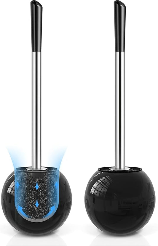 Toilet Brush and Holder 2 Pack, 304 Stainless Steel Toilet Brush by Unknown