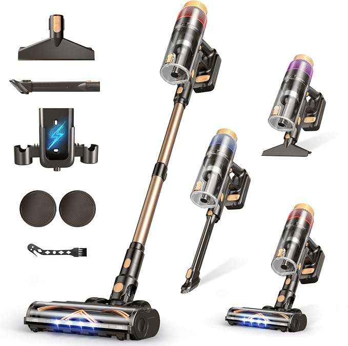 Cordless Vacuum Cleaner, 580W 48KPA 70 Mins Vacuum Cleaners by Unknown