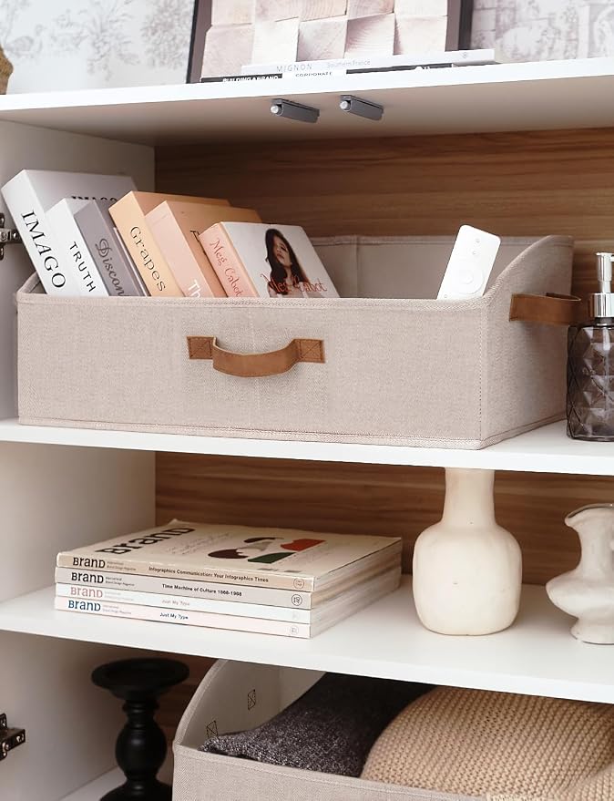 StorageWorks Closet Storage Bins, Trapezoid Organizer Box - Image 4