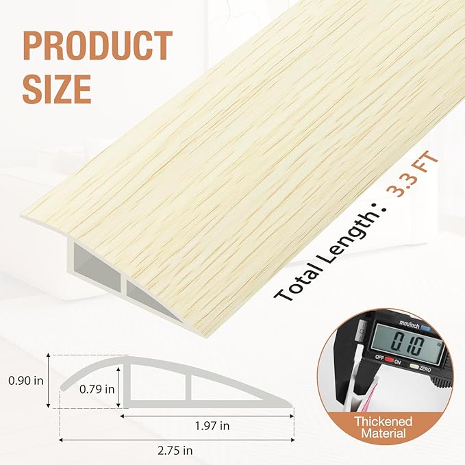 Floor Transition Strip Self Adhesive Vinyl Door Threshold - Image 5