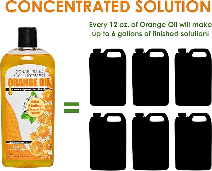 Cold Pressed Orange Oil Concentrate |12-ounce Professional Grade All-Purpose - Image 2