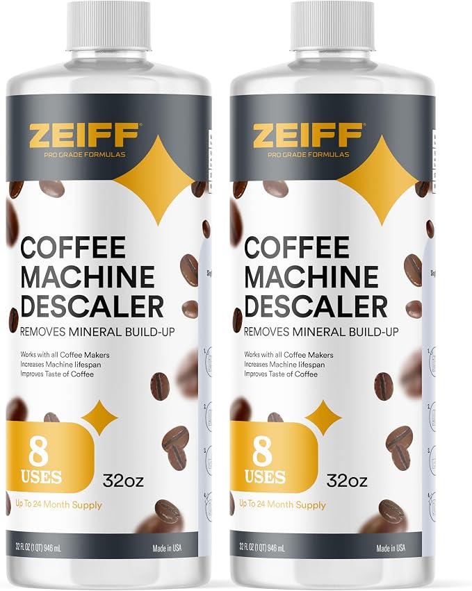 Coffee Machine Descaler - 32oz - Compatible - Coffee and Espresso Machine by Zeiff