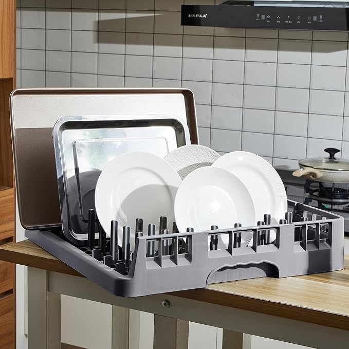 Commercial Dishwasher Tray Rack Polypropylene Full Size Flatware Rack - Image 7