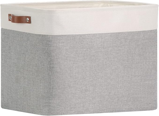 DULLEMELO Storage Baskets Large 16"x12"x12" Tall Rectangular Baskets Fabric by DULLEMELO