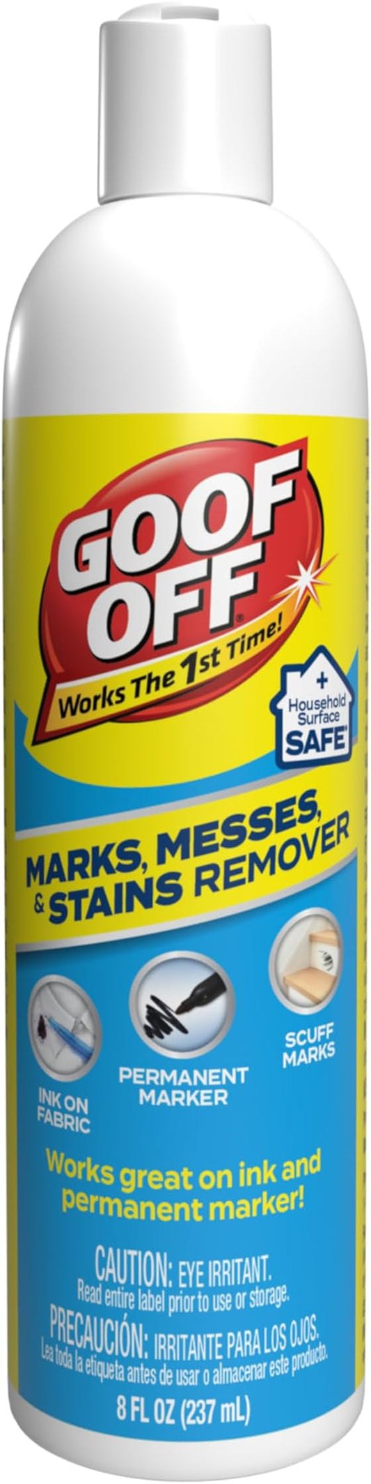 Goof Off Marks, Messes & Stains Remover, 8 fl. oz. Spray, Household Surface Safe by GoofOff