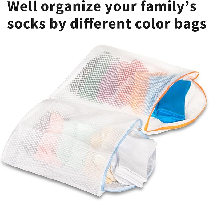 5Pcs Hanging Laundry Bags for Socks - Image 5