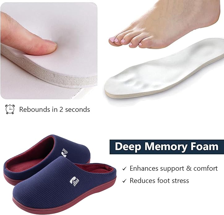 RockDove Women's Original Two-Tone Memory Foam Slipper - Image 4