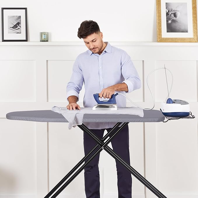 Deluxe Ironing Board with Heat Resistant Cover and Thicken Felt Pad, Heavy - Image 6