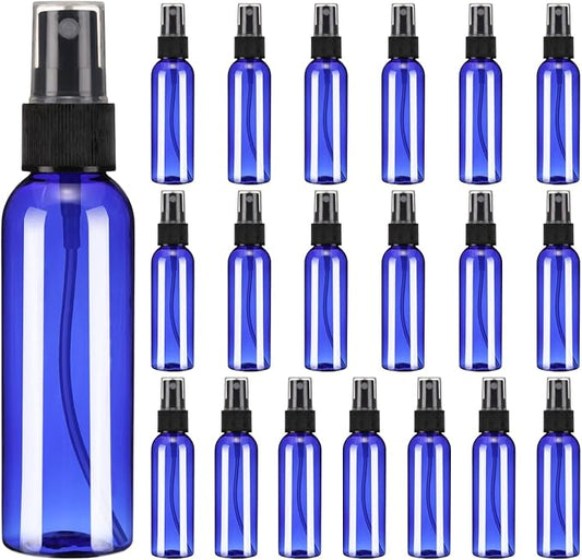 uxcell 20 Pack Spray Bottles, 2 Oz/60ML Reusable Clear Empty Mist Plastic Mini by uxcell