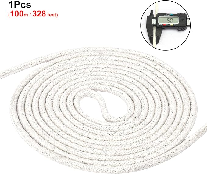 328 Feet Cotton Clothes line Rope-Premium Diameter 7/32 Inch Cotton Rope - Image 2