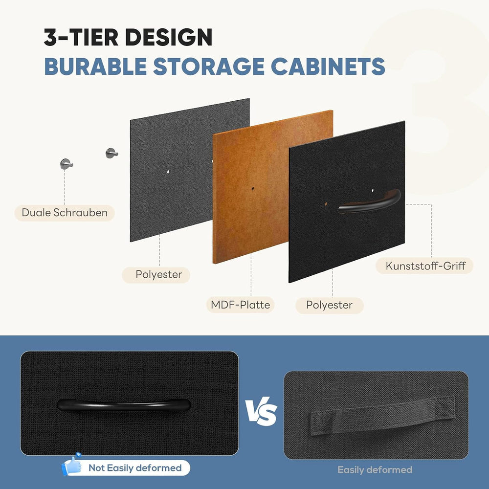 DUMOS 9 Drawer Dresser for Bedroom, Chest of Drawers