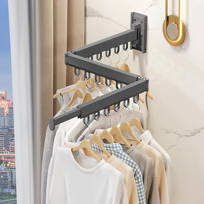 Wall Mounted Clothes Drying Rack - Image 8