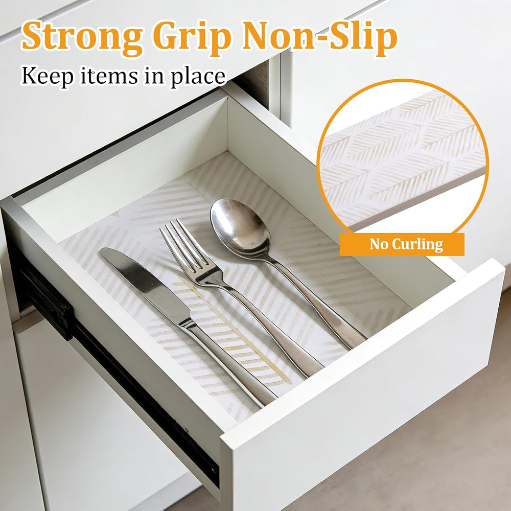 Drawer and Shelf Liner for Kitchen Cabinet, Cupboard, Desks, Pantry, Tool Box...