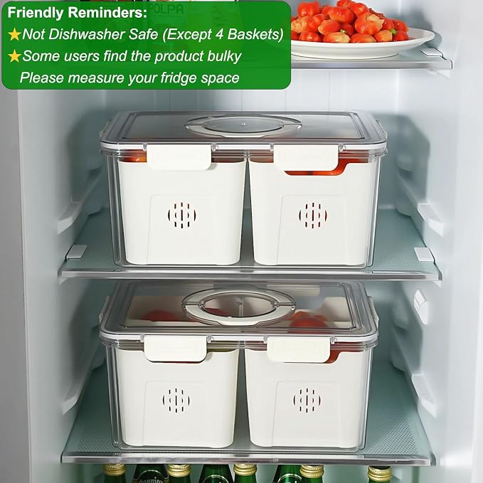 Taiuloo Airtight Fruit Storage Containers - Image 5