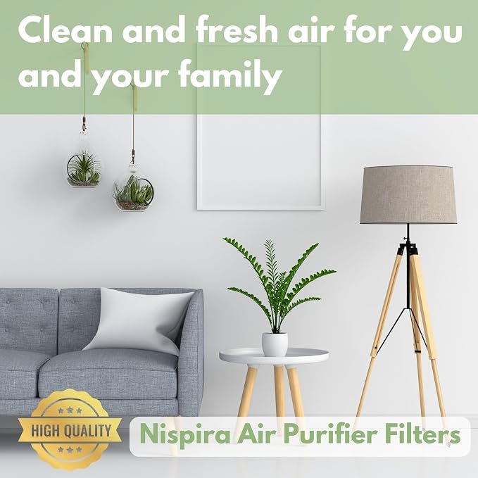 Nispira HEPA Filter with 4 Pre-Carbon Filters Compatible with Whirlpool - Image 7