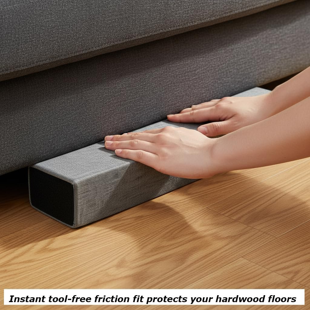 Star Brand Under Sofa Blocker, High-Density Foam Gap Bumper for Furniture, Heavy-Duty Couch Underneath Filler, Modular Sectional Sofa Accessory